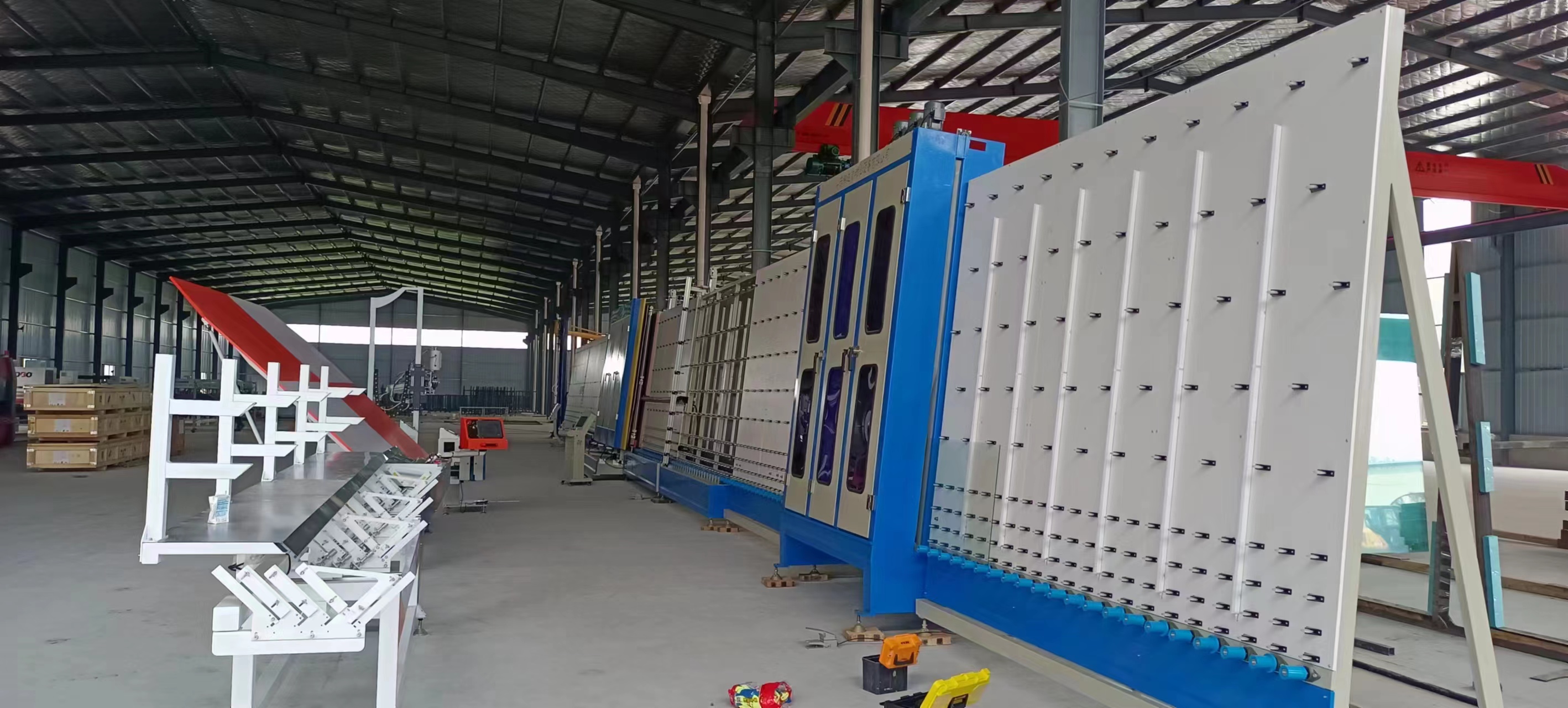 河南张经理2200全自动中空玻璃生产线